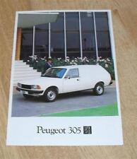 Peugeot 305 van for sale  FAREHAM