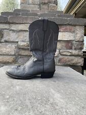 Custom Made Authentic Nicotine Slick Ostrich Boots (Grey Steel Toe), used for sale  Holland
