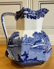 Rare Vintage Copeland Spode Blue Italian Octagonal Hydra Jug 14cm  c. 1918 for sale  Shipping to South Africa