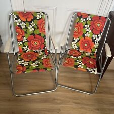 Deck chairs pair for sale  HERNE BAY