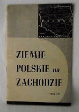 Poland Ziemia Polskie Zachodzie Polish Language Land West Prussia 1946 PB VTG na sprzedaż  Wysyłka do Poland