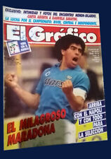 DIEGO MARADONA Nápoles 1990 - Revista de Fútbol El Gráfico # 3681 - Argentina, usado segunda mano  Argentina 
