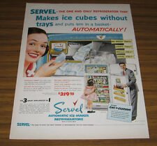 Used, 1953 Vintage Ad Servel Automatic Refrigerators Gas or Electric for sale  Shipping to South Africa