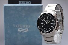 [TOP ESTADO PERFEITO com Caixa] SEIKO 5 Sports SBSA005 Relógio Masculino Automático Data Preta comprar usado  Enviando para Brazil