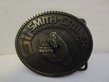Smith-Gruner An Sii Mining Equipment Co hebilla de cinturón ovalada de latón para hombre años 70 segunda mano  Embacar hacia Argentina