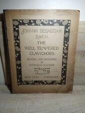 Johann Sebastian Bach El Clavicordio Bien Templado 1894 Vol 1 Ferruccio B Busoni segunda mano  Embacar hacia Argentina