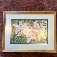 Original watercolor orchid for sale  Orange