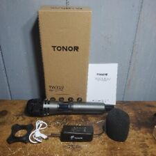 Microfone Tonor sem fio, UHF duplo sistema de microfone dinâmico de metal sem fio TW310 vermelho comprar usado  Enviando para Brazil