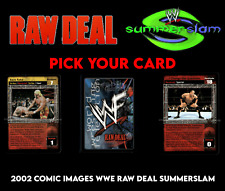 Comic Images 2002 WWE Raw Deal SummerSlam (ELIGE TU TARJETA) segunda mano  Embacar hacia Mexico