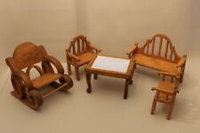 Wooden dollhouse furniture d'occasion  Expédié en Belgium