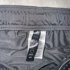 Pantalones de pista grises ADIDAS bolsillos al tobillo cintura cordón elástico para hombre talla M segunda mano  Embacar hacia Mexico