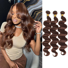 #4 Pacotes de ondas corporais marrom claro pacotes de cabelo humano trama extensões de cabelo Remy comprar usado  Enviando para Brazil