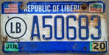 Liberia afrika nummernschild gebraucht kaufen  Richterich