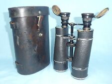 Emil Busch 12x Terlux binoculars with flip-back ocular covers & case, used for sale  Shipping to South Africa