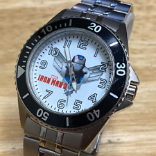 eWatch Iron Man 3 Reloj de Cuarzo Para Hombre Bisel Giratorio Plateado Analógico Nueva Batería 8" segunda mano  Embacar hacia Argentina