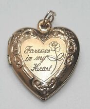 14k GF Heart Locket 1/20 "Forever In My Heart" Same Buyer Won The Last 2 Aucts., used for sale  Shipping to South Africa