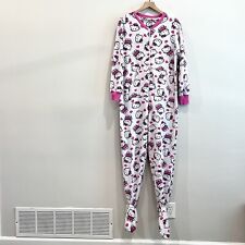Pijama de una pieza polar Sanrio M Hello Kitty Head & Hearts para mujer blanco rosa segunda mano  Embacar hacia Argentina