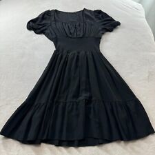 Vestido feminino Hesperus preto manga curta forrado fit & flare grande comprar usado  Enviando para Brazil