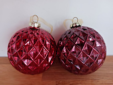 Two christmas baubles for sale  REDDITCH