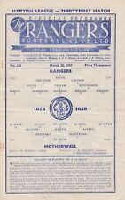 Rangers motherwell 1959 for sale  Shipping to Ireland