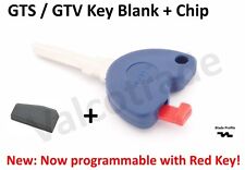 Chave em branco sem cortes para chip transponder Vespa GTS, GTV, GT S 125, 200, 250 300 PLUS comprar usado  Enviando para Brazil