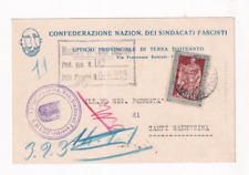 Regno 1929 cartolina usato  Sannicandro Di Bari