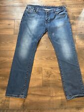 Jeans masculino Emporio Armani tamanho 38 azul denim lavagem média cintura média perna reta, usado comprar usado  Enviando para Brazil