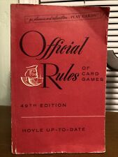 Juegos de reglas de cartas oficiales de colección 1955 Hoyle edición 49 actualizada segunda mano  Embacar hacia Argentina