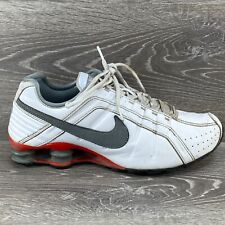 Tênis de corrida retrô 2014 Nike Shox Junior 10 branco cinza vermelho 454340-107 comprar usado  Enviando para Brazil