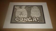 MIAMI SOUND MACHINE conga-Mounted original advert, usado comprar usado  Enviando para Brazil