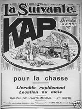 Publicité 1924 suivante d'occasion  Compiègne