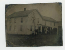 1860's-1880's FARM HOUSE WITH 2 CARRIAGE STALLS & 7 MEN TINTYPE 5 5/16" x 4 1/8", used for sale  Shipping to South Africa