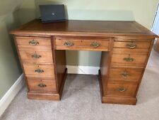 Desk. edwardian kneehole for sale  HAILSHAM