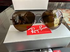 Óculos de sol aviador RAY-BAN RB marrom café lente/armação marrom comprar usado  Enviando para Brazil
