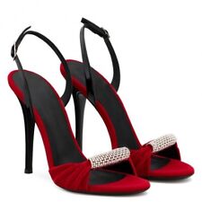 Sapatos femininos elegantes de strass salto ultra alto moda festa banquete slingback comprar usado  Enviando para Brazil