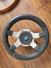 Leather steering wheel for sale  READING