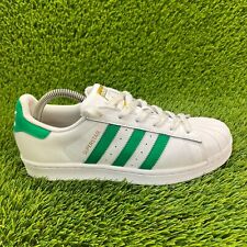 Tênis esportivo Adidas Superstar feminino tamanho 7.5 branco verde BY3722, usado comprar usado  Enviando para Brazil