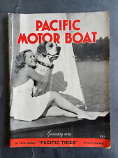 Jan 1940 Pacific Motorboat Magazine atriz JUDITH BARRETT Cvr veleiros iates comprar usado  Enviando para Brazil