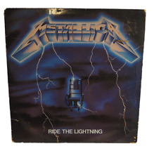 Disco de vinil Metallica Ride the Lightning e manga interna 1984 MegaForce vintage, usado comprar usado  Enviando para Brazil