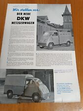 Prospekt dkw metzgerwagen gebraucht kaufen  Spraitbach
