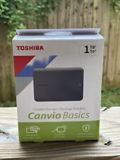 Usado, Novo Disco Rígido Externo Portátil Toshiba Canvio Basics USB, Preto - 1TB comprar usado  Enviando para Brazil