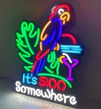 Clock somewhere neon for sale  Shipping to Ireland
