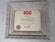 COCA COLA 100 ANOS COMEMORAÇÃO DO CENTENÁRIO 1986 PAPEL RARO DESFILE NUNCA PREENCHIDO OU comprar usado  Enviando para Brazil