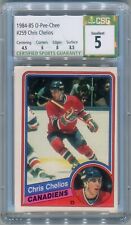 1984-85 O-Pee-Chee Rookie #259 Chris Chelios Graded CSG 5 Excellent! Montreal! for sale  Canada