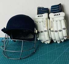 MASURI Cricket Helmet Size 48-54cm with Guard and MAX Astoria Youth Gloves for sale  Shipping to South Africa