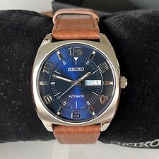 Usado, Relógio masculino automático de couro SEIKO azul RECRAFT - SNKN37 MSRP: US$ 275 comprar usado  Enviando para Brazil