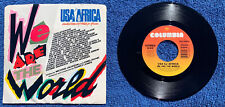 EUA para a África – We Are The World 45" vinil 1ª prensagem! 1984 - Quase em perfeito estado!! comprar usado  Enviando para Brazil