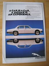 Usado, CAR IS A CAR JAGUAR IS AN EXPERIENCE XJ6 CAR 1981 POSTER ANÚNCIO APPRX ARQUIVO A4 29 comprar usado  Enviando para Brazil