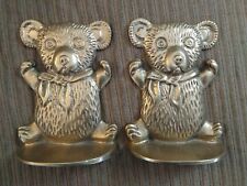 Pair brass teddy for sale  Norway