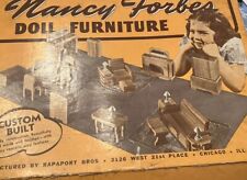 Muebles vintage de 8 piezas Nancy Forbes para casa de muñecas + caja segunda mano  Embacar hacia Argentina